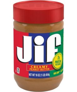 کره بادام زمینی جیف قرمز Jif Creamy : وزن 454 گرم