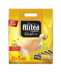 شیر چای علی تی Alitea با طعم زنجبیل ginger پک 30 ساشه ای